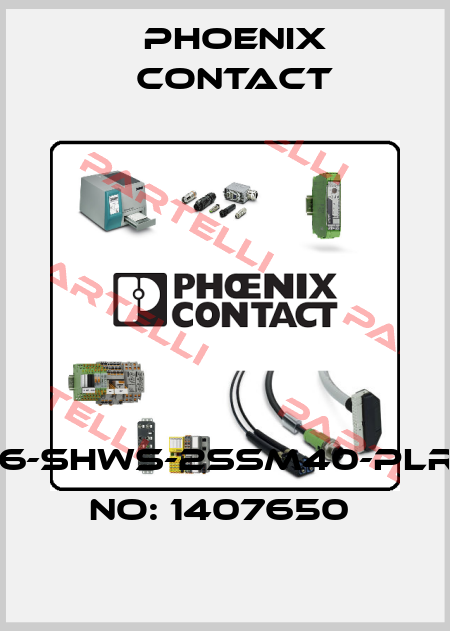 HC-EVO-B16-SHWS-2SSM40-PLRBK-ORDER NO: 1407650  Phoenix Contact