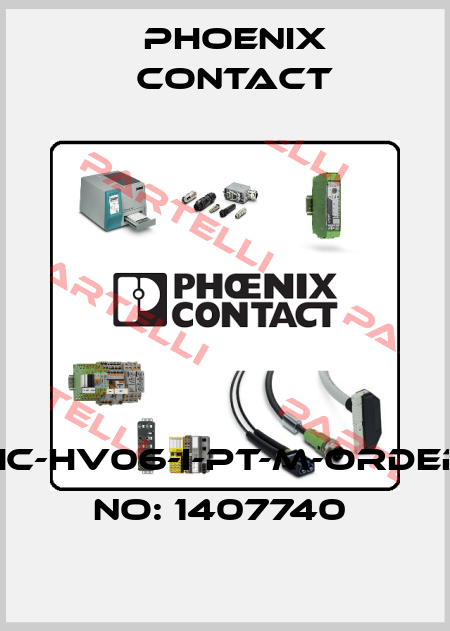 HC-HV06-I-PT-M-ORDER NO: 1407740  Phoenix Contact