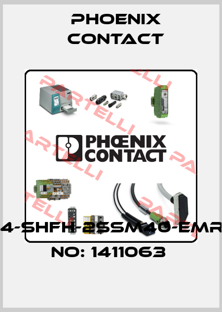 HC-HPR-B24-SHFH-2SSM40-EMR-BK-ORDER NO: 1411063  Phoenix Contact