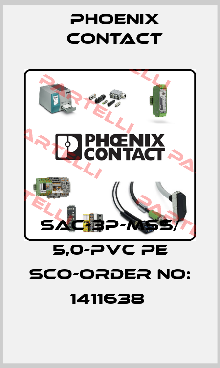 SAC-3P-MSS/ 5,0-PVC PE SCO-ORDER NO: 1411638  Phoenix Contact
