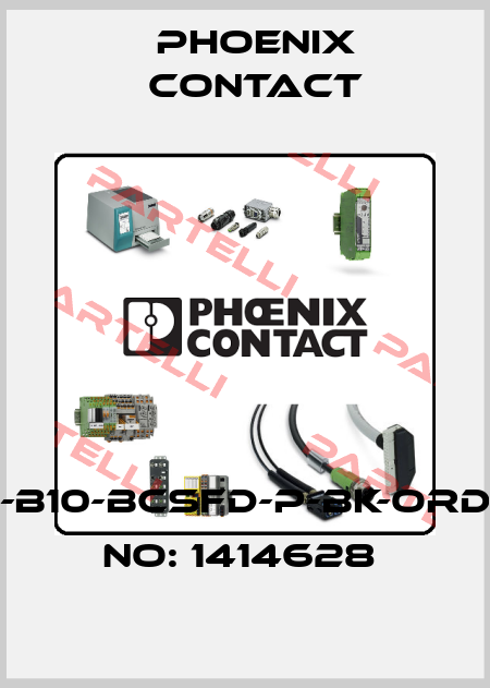 HC-B10-BCSFD-P-BK-ORDER NO: 1414628  Phoenix Contact
