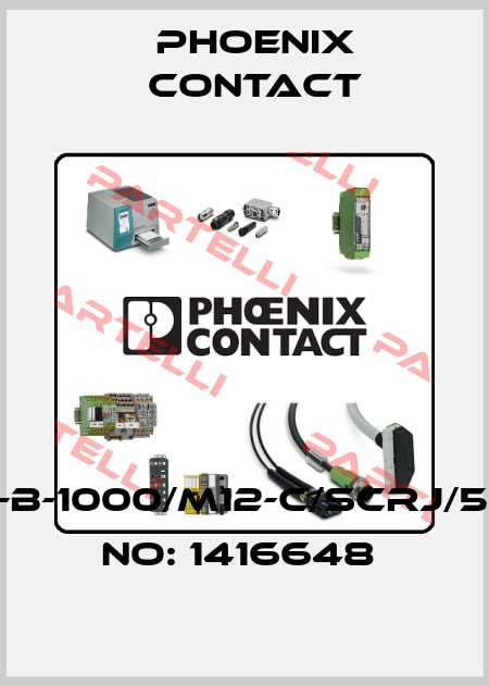 FOC-PN-B-1000/M12-C/SCRJ/5-ORDER NO: 1416648  Phoenix Contact