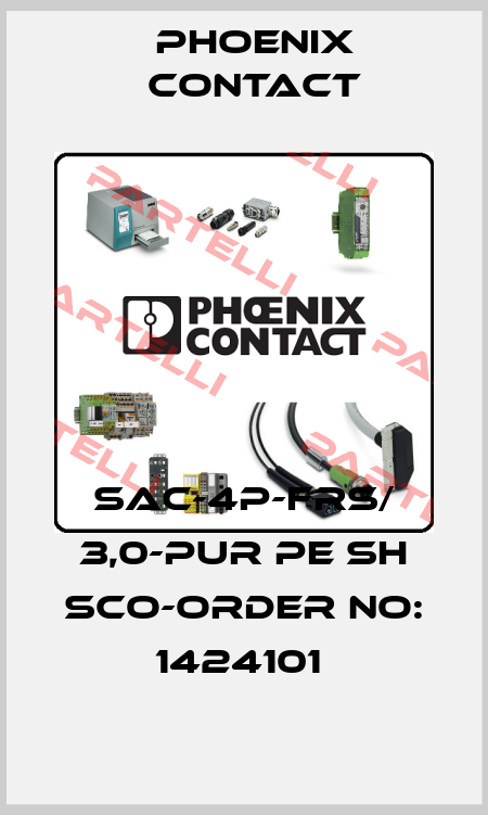 SAC-4P-FRS/ 3,0-PUR PE SH SCO-ORDER NO: 1424101  Phoenix Contact
