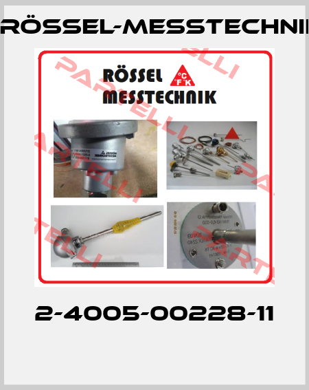 2-4005-00228-11  Rössel-Messtechnik