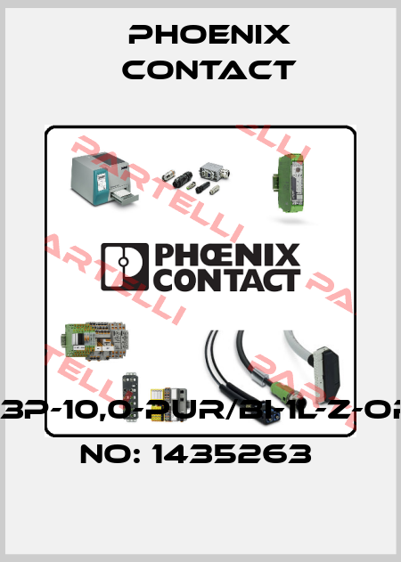SAC-3P-10,0-PUR/BI-1L-Z-ORDER NO: 1435263  Phoenix Contact
