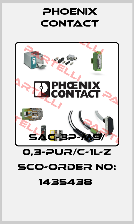 SAC-3P-MS/ 0,3-PUR/C-1L-Z SCO-ORDER NO: 1435438  Phoenix Contact