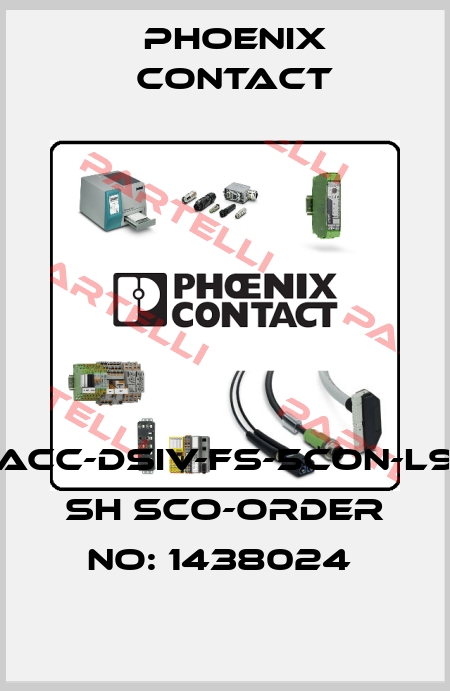 SACC-DSIV-FS-5CON-L90 SH SCO-ORDER NO: 1438024  Phoenix Contact