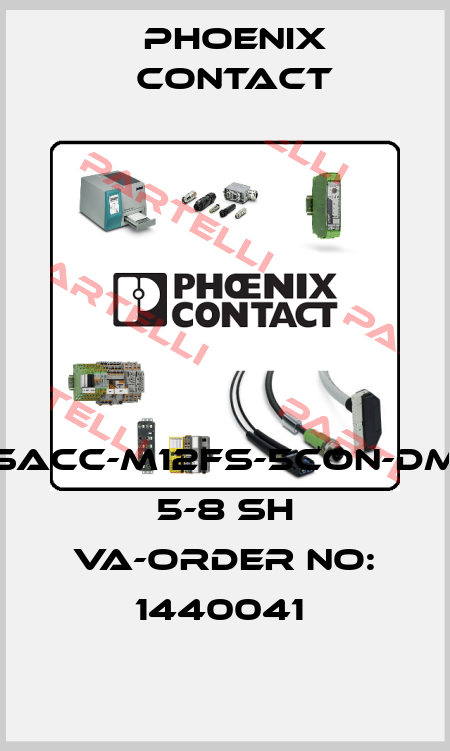 SACC-M12FS-5CON-DM 5-8 SH VA-ORDER NO: 1440041  Phoenix Contact