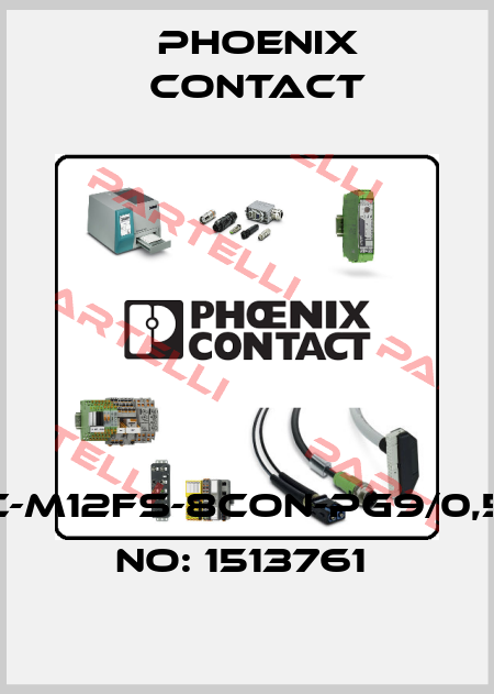 SACC-EC-M12FS-8CON-PG9/0,5-ORDER NO: 1513761  Phoenix Contact