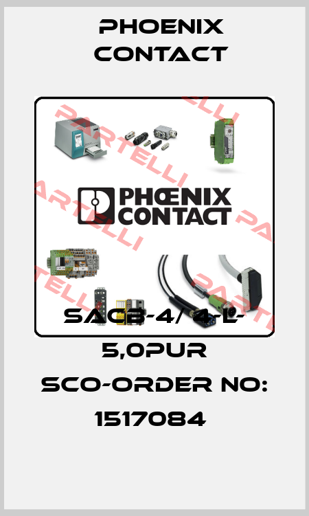 SACB-4/ 4-L- 5,0PUR SCO-ORDER NO: 1517084  Phoenix Contact