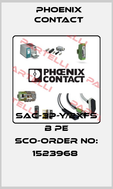 SAC-3P-Y/2XFS B PE SCO-ORDER NO: 1523968  Phoenix Contact