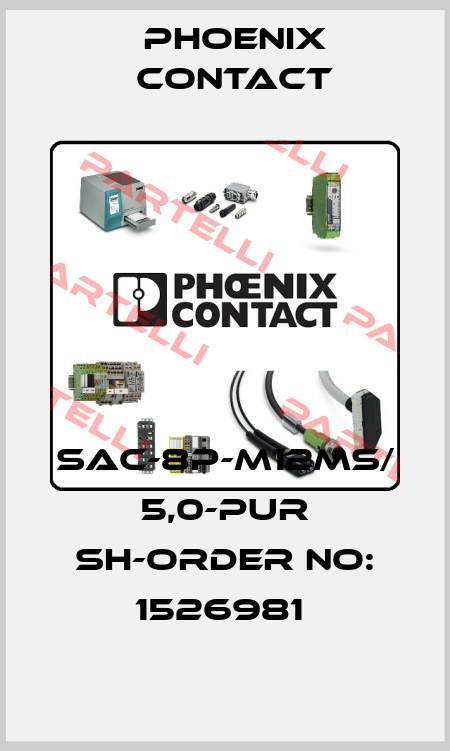 SAC-8P-M12MS/ 5,0-PUR SH-ORDER NO: 1526981  Phoenix Contact