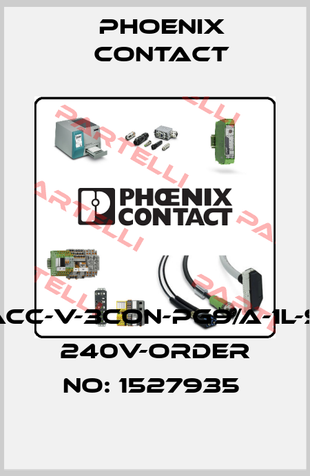 SACC-V-3CON-PG9/A-1L-SV 240V-ORDER NO: 1527935  Phoenix Contact