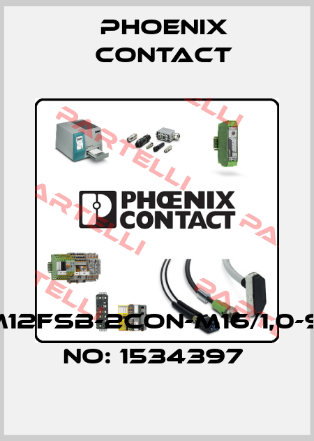SACCBP-M12FSB-2CON-M16/1,0-910-ORDER NO: 1534397  Phoenix Contact