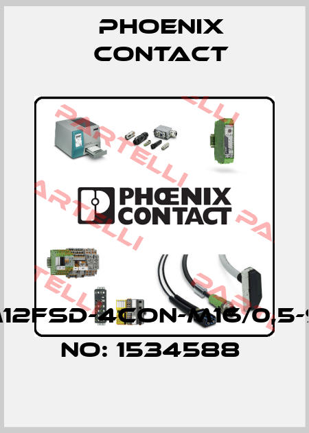 SACCBP-M12FSD-4CON-M16/0,5-931-ORDER NO: 1534588  Phoenix Contact