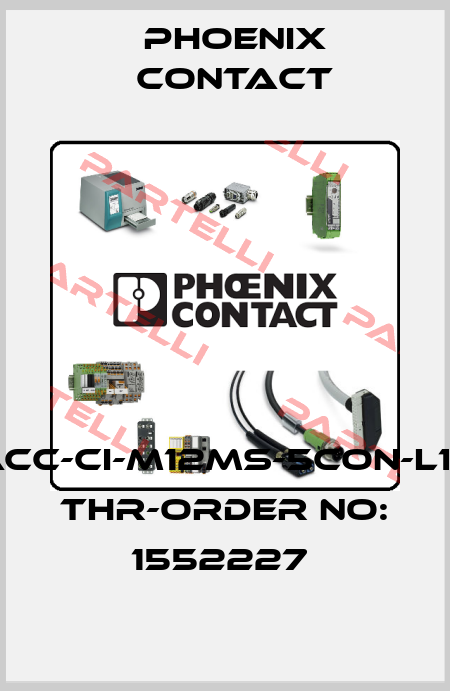 SACC-CI-M12MS-5CON-L180 THR-ORDER NO: 1552227  Phoenix Contact
