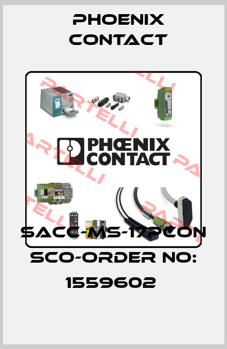 SACC-MS-17PCON SCO-ORDER NO: 1559602  Phoenix Contact