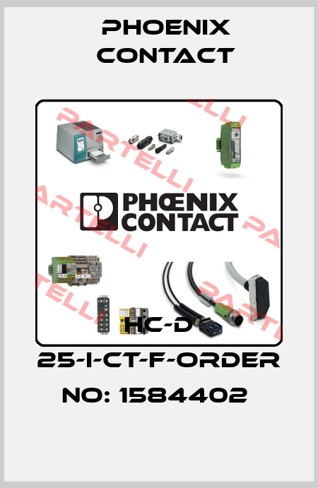 HC-D 25-I-CT-F-ORDER NO: 1584402  Phoenix Contact
