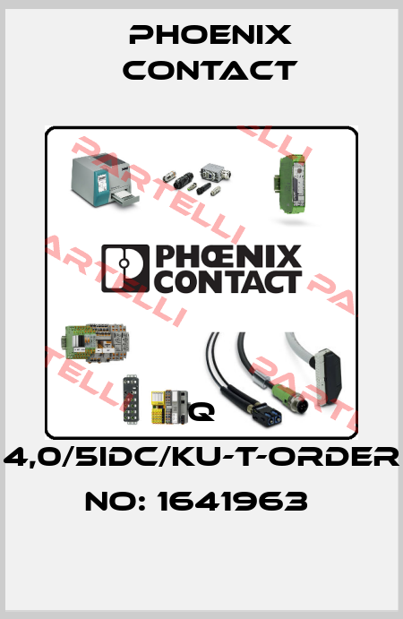 Q 4,0/5IDC/KU-T-ORDER NO: 1641963  Phoenix Contact
