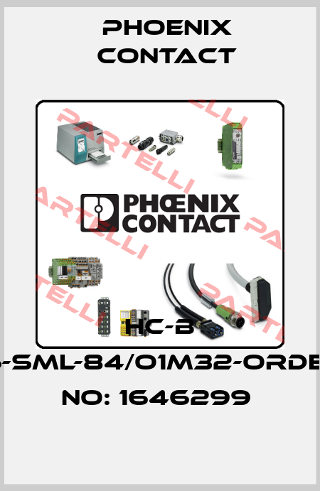 HC-B 16-SML-84/O1M32-ORDER NO: 1646299  Phoenix Contact