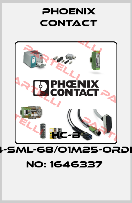 HC-B 24-SML-68/O1M25-ORDER NO: 1646337  Phoenix Contact