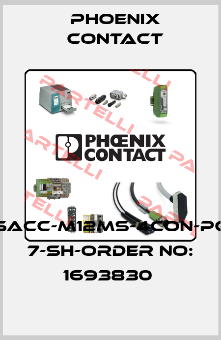SACC-M12MS-4CON-PG 7-SH-ORDER NO: 1693830  Phoenix Contact
