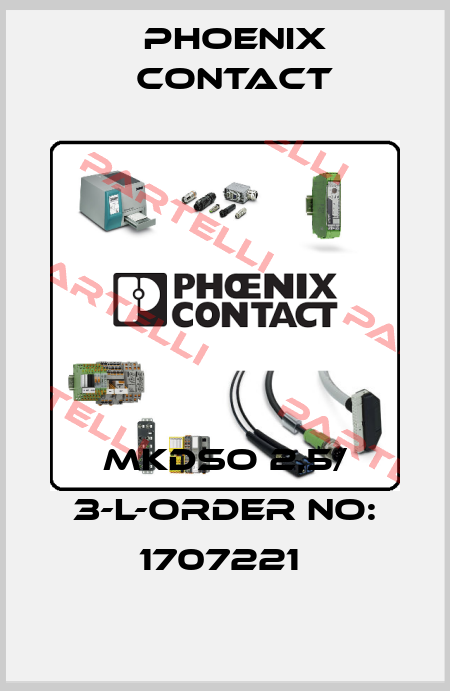 MKDSO 2,5/ 3-L-ORDER NO: 1707221  Phoenix Contact