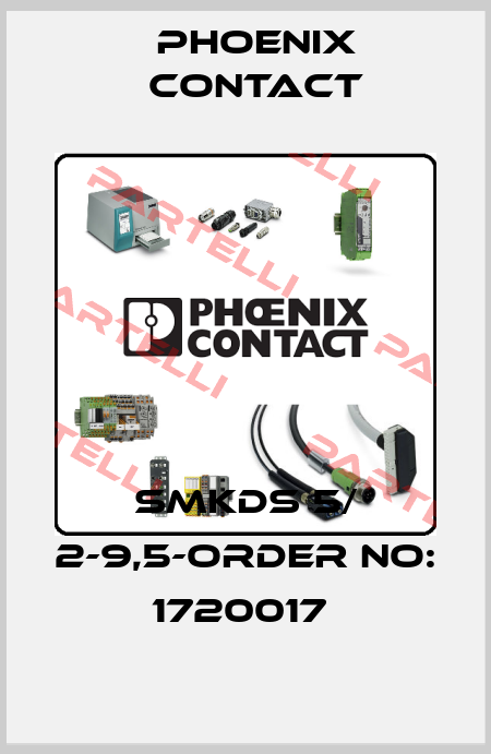 SMKDS 5/ 2-9,5-ORDER NO: 1720017  Phoenix Contact