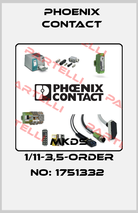 MKDS 1/11-3,5-ORDER NO: 1751332  Phoenix Contact