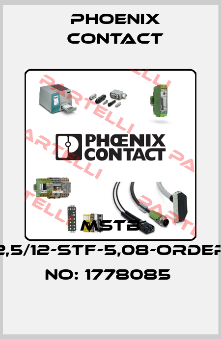 MSTB 2,5/12-STF-5,08-ORDER NO: 1778085  Phoenix Contact