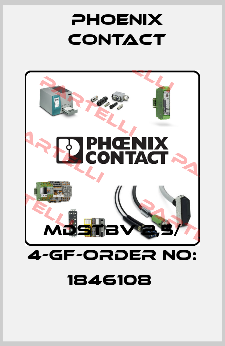 MDSTBV 2,5/ 4-GF-ORDER NO: 1846108  Phoenix Contact