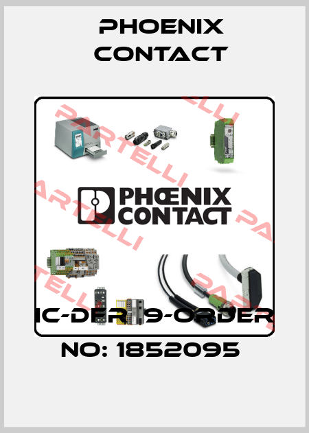 IC-DFR  9-ORDER NO: 1852095  Phoenix Contact