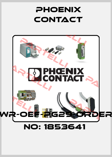 WR-OEF-PG29-ORDER NO: 1853641  Phoenix Contact