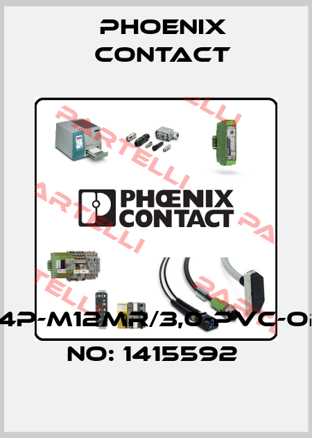 SAC-4P-M12MR/3,0-PVC-ORDER NO: 1415592  Phoenix Contact