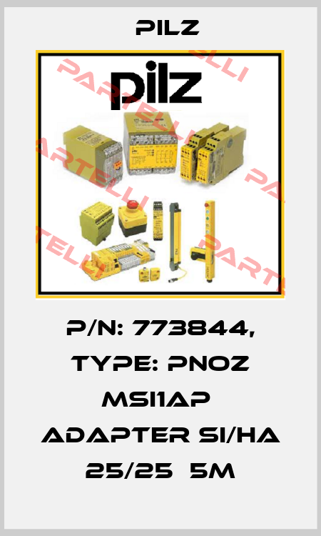 p/n: 773844, Type: PNOZ msi1AP  Adapter Si/Ha 25/25  5m Pilz