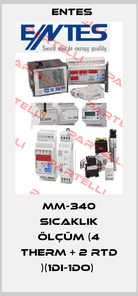 MM-340 Sıcaklık ölçüm (4 therm + 2 RTD )(1DI-1DO)  Entes