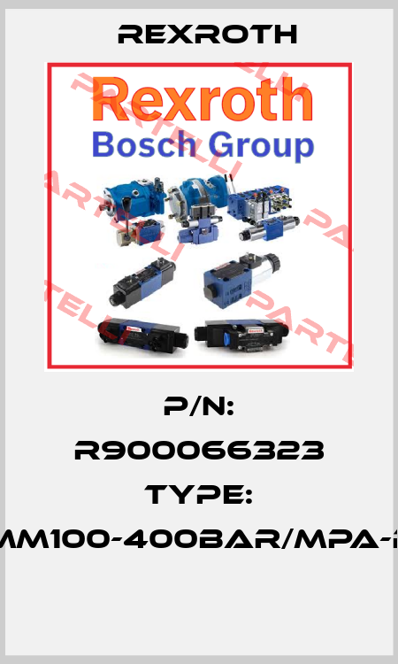 P/N: R900066323 Type: ABZMM100-400BAR/MPA-R/B-G  Rexroth
