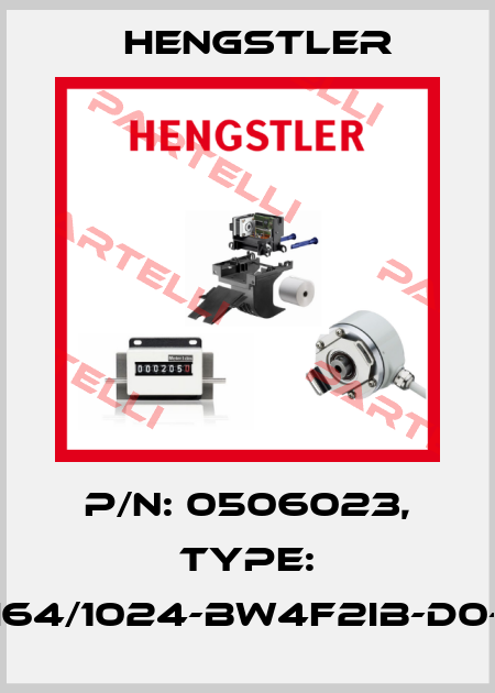 p/n: 0506023, Type: RI64/1024-BW4F2IB-D0-O Hengstler