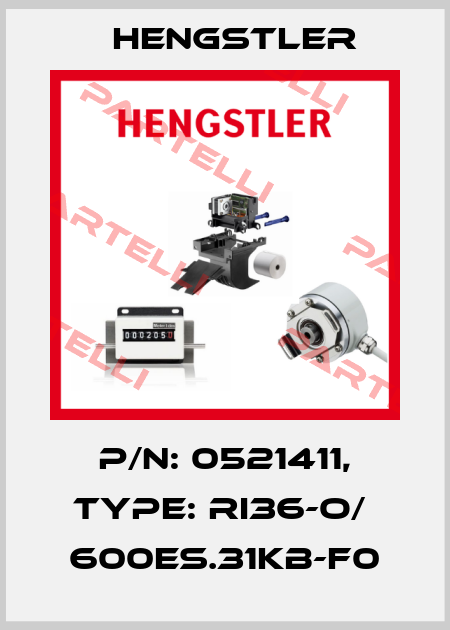 p/n: 0521411, Type: RI36-O/  600ES.31KB-F0 Hengstler