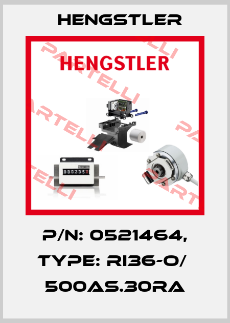 p/n: 0521464, Type: RI36-O/  500AS.30RA Hengstler