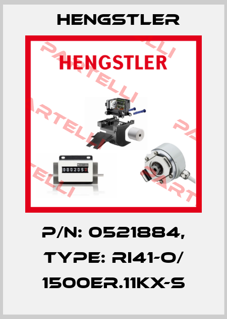 p/n: 0521884, Type: RI41-O/ 1500ER.11KX-S Hengstler