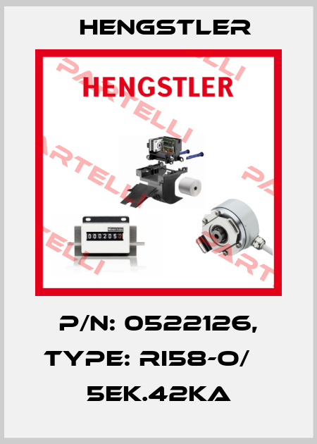 p/n: 0522126, Type: RI58-O/    5EK.42KA Hengstler