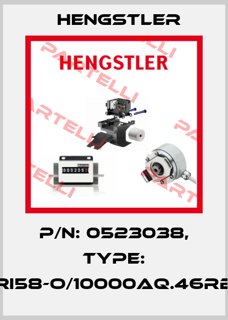 p/n: 0523038, Type: RI58-O/10000AQ.46RB Hengstler