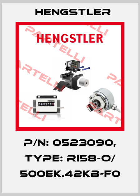 p/n: 0523090, Type: RI58-O/ 500EK.42KB-F0 Hengstler