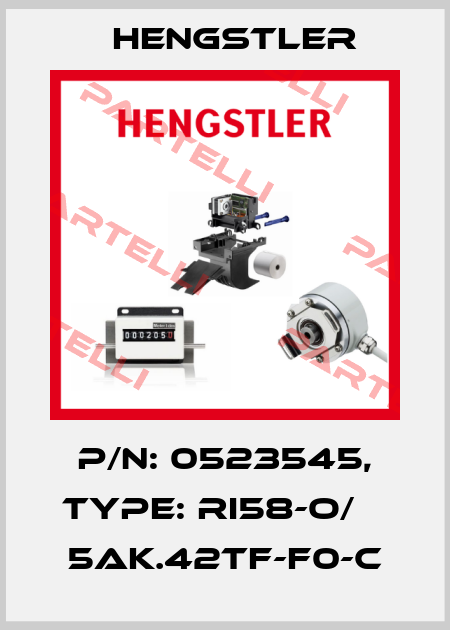 p/n: 0523545, Type: RI58-O/    5AK.42TF-F0-C Hengstler