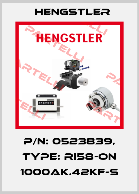 p/n: 0523839, Type: RI58-ON 1000AK.42KF-S Hengstler