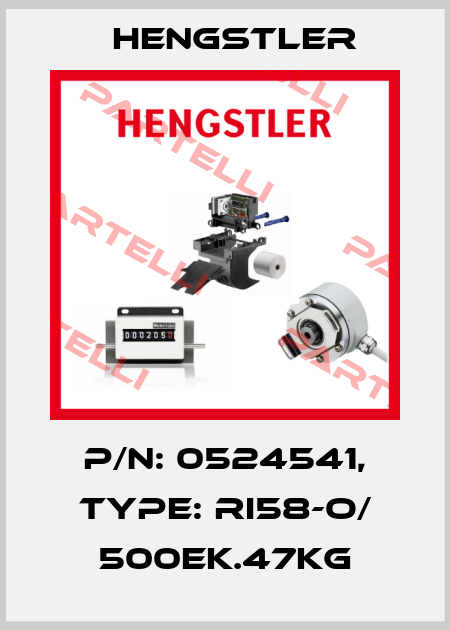 p/n: 0524541, Type: RI58-O/ 500EK.47KG Hengstler