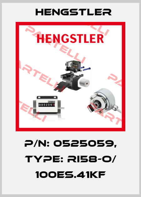 p/n: 0525059, Type: RI58-O/ 100ES.41KF Hengstler