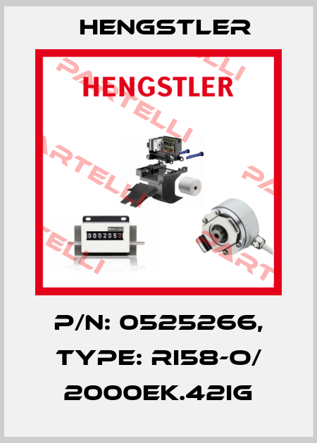 p/n: 0525266, Type: RI58-O/ 2000EK.42IG Hengstler