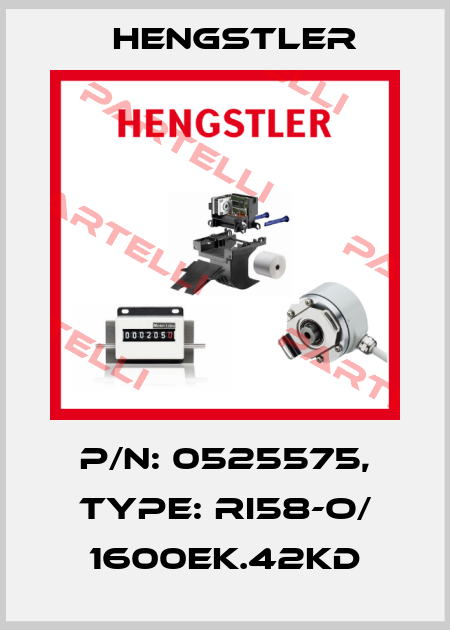 p/n: 0525575, Type: RI58-O/ 1600EK.42KD Hengstler